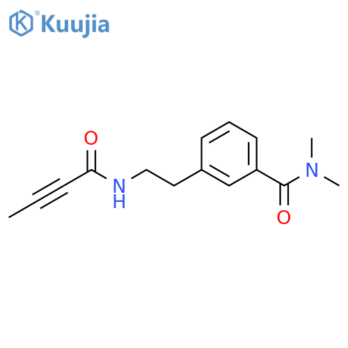 3-2-(but-2-ynamido)ethyl-N,N-dimethylbenzamide structure