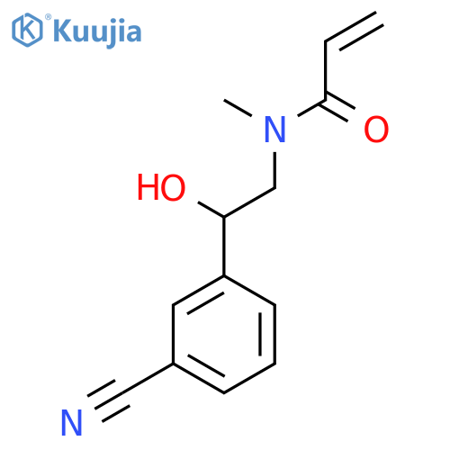 N-2-(3-cyanophenyl)-2-hydroxyethyl-N-methylprop-2-enamide structure