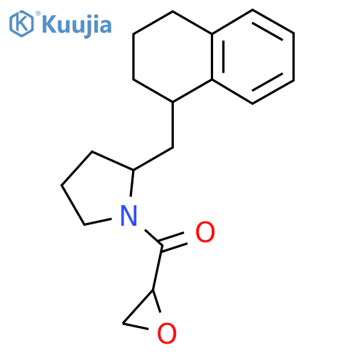 1-(Oxirane-2-carbonyl)-2-[(1,2,3,4-tetrahydronaphthalen-1-yl)methyl]pyrrolidine structure