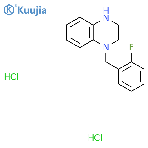 1-(2-Fluorobenzyl)-1,2,3,4-tetrahydroquinoxaline dihydrochloride structure
