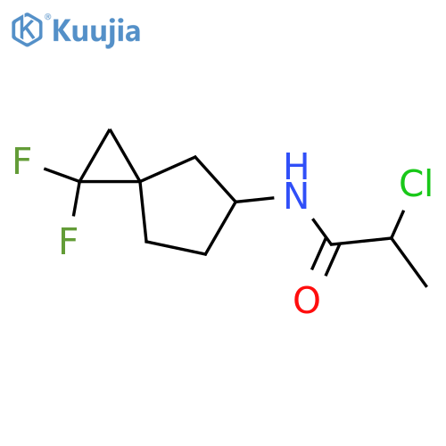 2-Chloro-N-(1,1-difluorospiro[2.4]hept-5-yl)propanamide structure