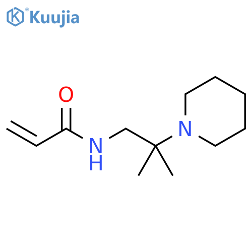 N-2-methyl-2-(piperidin-1-yl)propylprop-2-enamide structure