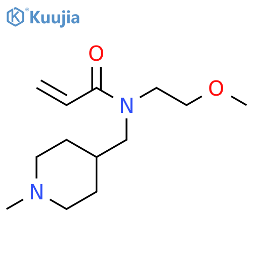 N-(2-methoxyethyl)-N-(1-methylpiperidin-4-yl)methylprop-2-enamide structure