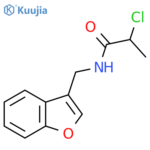 N-(1-Benzofuran-3-ylmethyl)-2-chloropropanamide structure