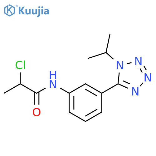 2-Chloro-N-[3-[1-(1-methylethyl)-1H-tetrazol-5-yl]phenyl]propanamide structure