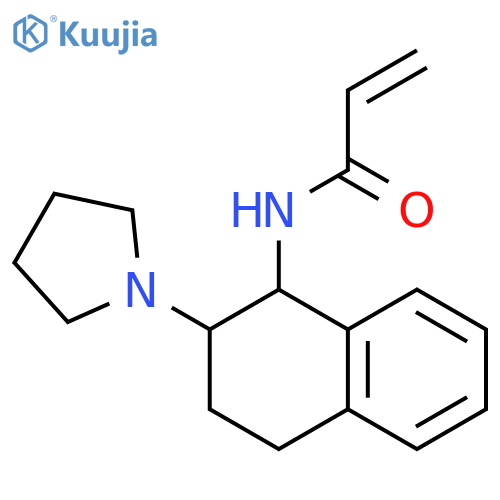 N-2-(pyrrolidin-1-yl)-1,2,3,4-tetrahydronaphthalen-1-ylprop-2-enamide structure