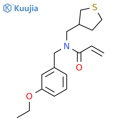 N-[(3-Ethoxyphenyl)methyl]-N-(thiolan-3-ylmethyl)prop-2-enamide structure