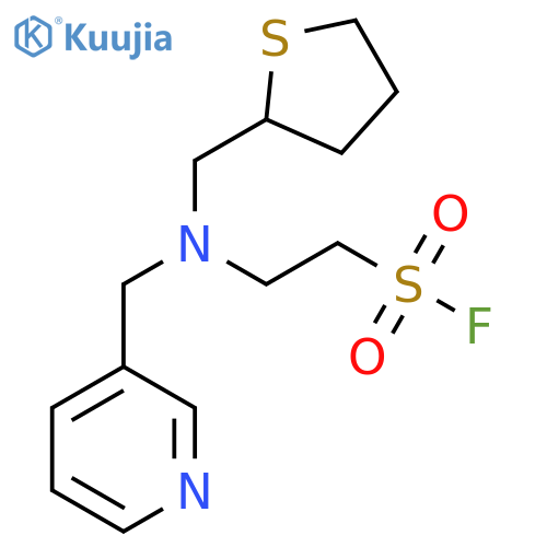 2-{(pyridin-3-yl)methyl(thiolan-2-yl)methylamino}ethane-1-sulfonyl fluoride structure