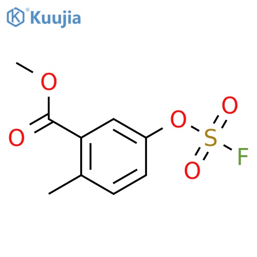 Methyl 5-fluorosulfonyloxy-2-methylbenzoate structure