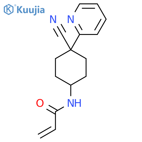 N-(4-Cyano-4-pyridin-2-ylcyclohexyl)prop-2-enamide structure