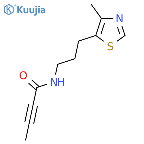 N-3-(4-methyl-1,3-thiazol-5-yl)propylbut-2-ynamide structure