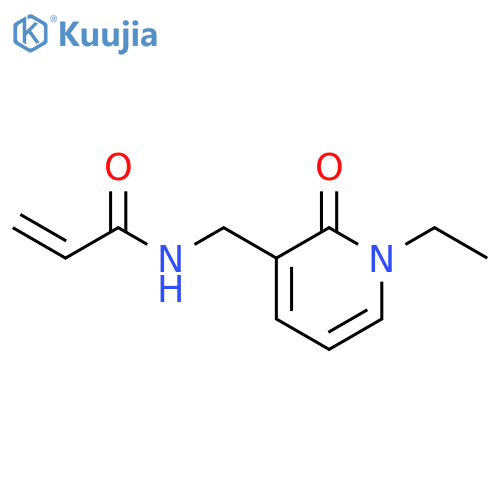 N-(1-ethyl-2-oxo-1,2-dihydropyridin-3-yl)methylprop-2-enamide structure