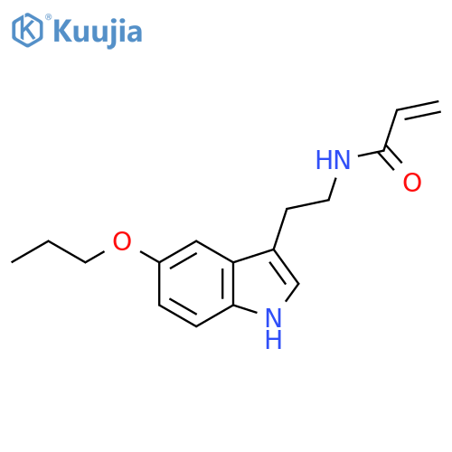 N-2-(5-propoxy-1H-indol-3-yl)ethylprop-2-enamide structure
