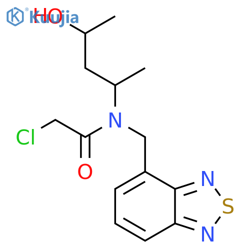 N-(2,1,3-Benzothiadiazol-4-ylmethyl)-2-chloro-N-(4-hydroxypentan-2-yl)acetamide structure