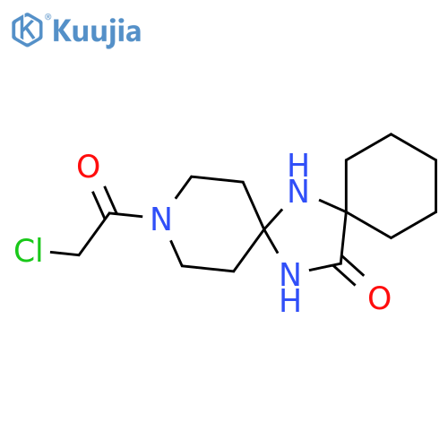 3-(2-chloroacetyl)-3,7,15-triazadispiro5.1.5^{8}.2^{6}pentadecan-14-one structure