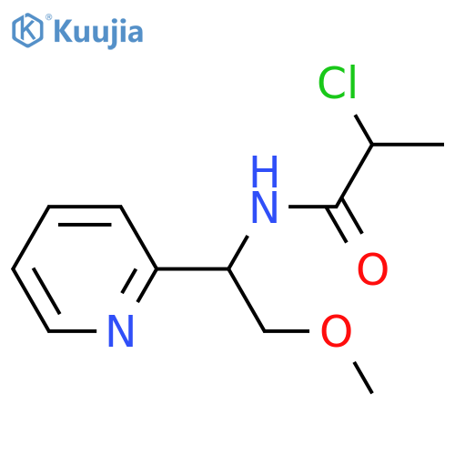 2-Chloro-N-[2-methoxy-1-(2-pyridinyl)ethyl]propanamide structure