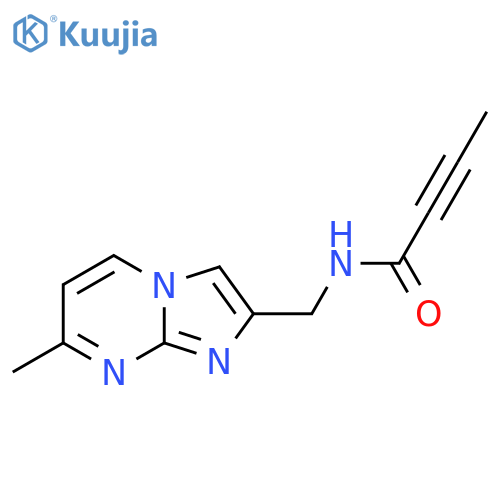 N-({7-methylimidazo1,2-apyrimidin-2-yl}methyl)but-2-ynamide structure