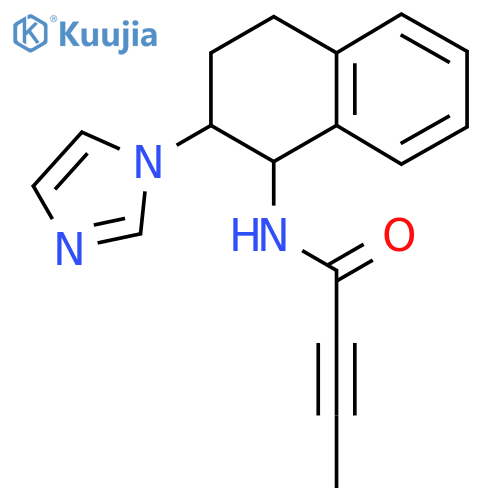 N-[2-(1H-imidazol-1-yl)-1,2,3,4-tetrahydronaphthalen-1-yl]but-2-ynamide structure