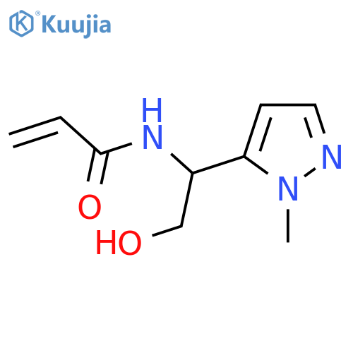 N-2-hydroxy-1-(1-methyl-1H-pyrazol-5-yl)ethylprop-2-enamide structure