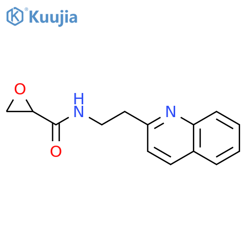 N-(2-Quinolin-2-ylethyl)oxirane-2-carboxamide structure