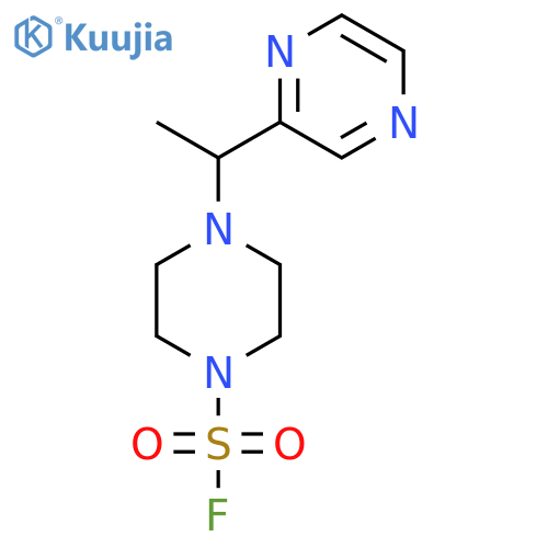 4-(1-Pyrazin-2-ylethyl)piperazine-1-sulfonyl fluoride structure