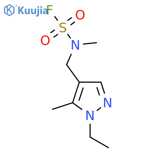 N-(1-ethyl-5-methyl-1H-pyrazol-4-yl)methyl-N-methylsulfamoyl fluoride structure
