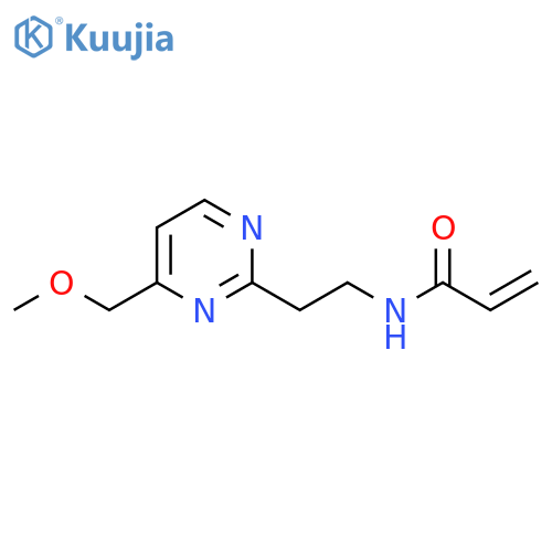 N-{2-4-(methoxymethyl)pyrimidin-2-ylethyl}prop-2-enamide structure