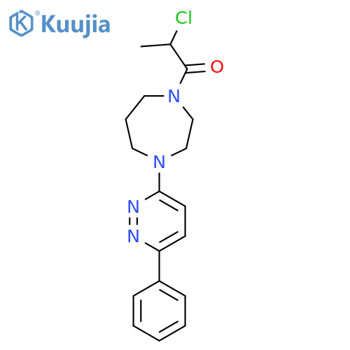 2-Chloro-1-[4-(6-phenylpyridazin-3-yl)-1,4-diazepan-1-yl]propan-1-one structure