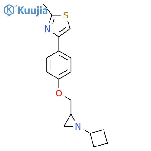 4-[4-[(1-Cyclobutylaziridin-2-yl)methoxy]phenyl]-2-methyl-1,3-thiazole structure