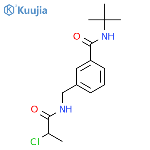 N-Tert-butyl-3-[(2-chloropropanoylamino)methyl]benzamide structure