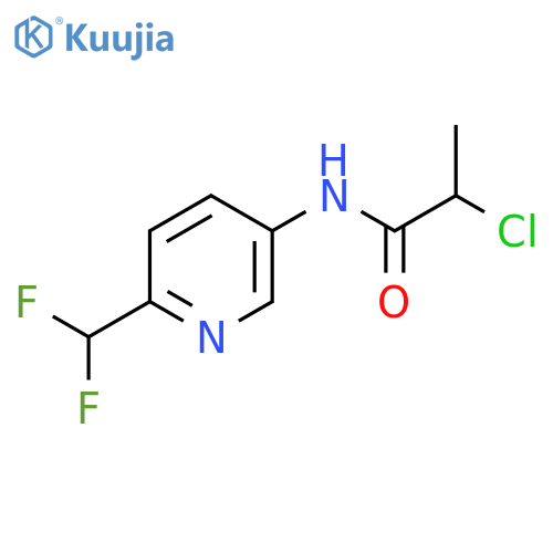 2-Chloro-N-[6-(difluoromethyl)pyridin-3-yl]propanamide structure