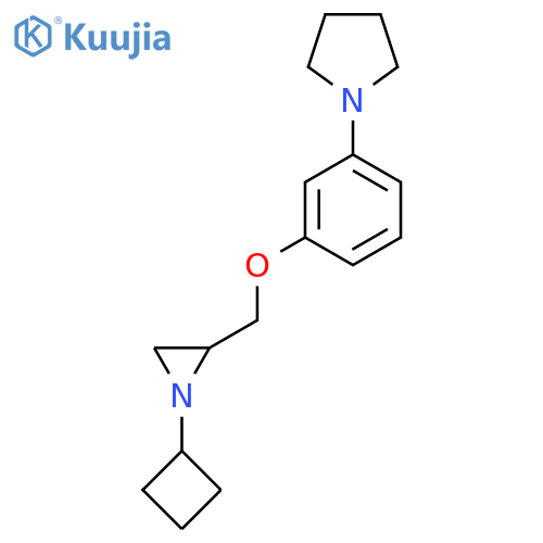 1-[3-[(1-Cyclobutylaziridin-2-yl)methoxy]phenyl]pyrrolidine structure