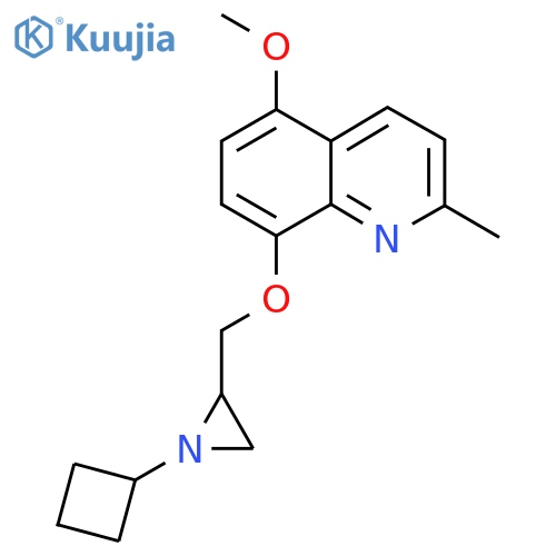 8-[(1-Cyclobutylaziridin-2-yl)methoxy]-5-methoxy-2-methylquinoline structure