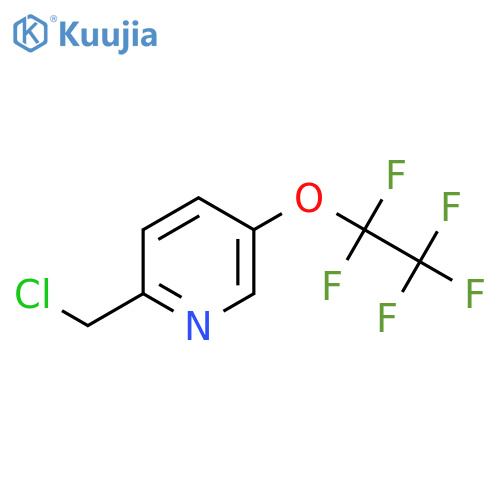 2-(Chloromethyl)-5-(1,1,2,2,2-pentafluoroethoxy)pyridine structure