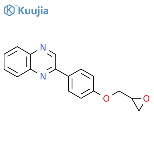 2-[4-(Oxiran-2-ylmethoxy)phenyl]quinoxaline structure