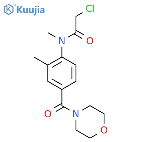 2-Chloro-N-methyl-N-[2-methyl-4-(morpholine-4-carbonyl)phenyl]acetamide structure