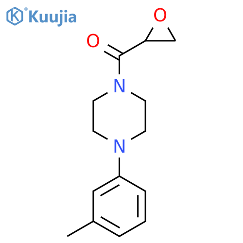 1-(3-Methylphenyl)-4-(oxirane-2-carbonyl)piperazine structure