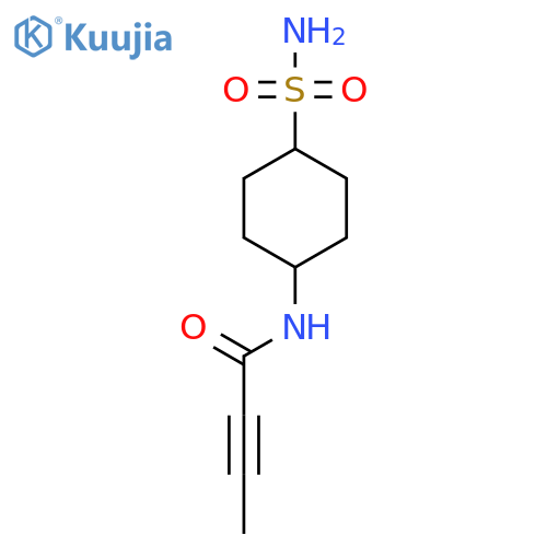 N-(4-Sulfamoylcyclohexyl)but-2-ynamide structure