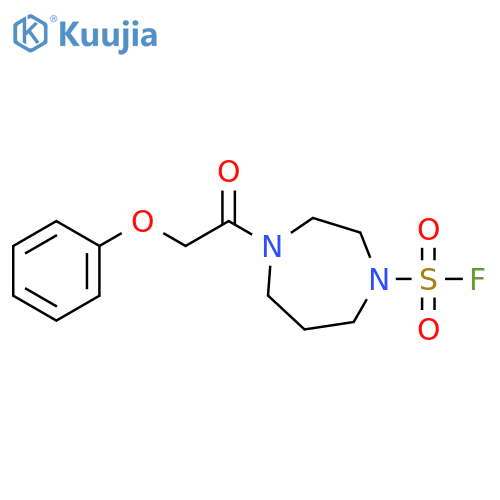 Hexahydro-4-(2-phenoxyacetyl)-1H-1,4-diazepine-1-sulfonyl fluoride structure