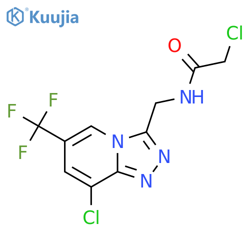 2-chloro-N-{8-chloro-6-(trifluoromethyl)-1,2,4triazolo4,3-apyridin-3-ylmethyl}acetamide structure