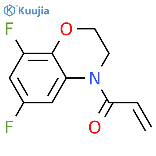 1-(6,8-difluoro-3,4-dihydro-2H-1,4-benzoxazin-4-yl)prop-2-en-1-one structure