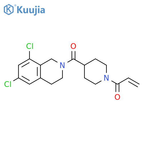 1-[4-[(6,8-Dichloro-3,4-dihydro-2(1H)-isoquinolinyl)carbonyl]-1-piperidinyl]-2-propen-1-one structure
