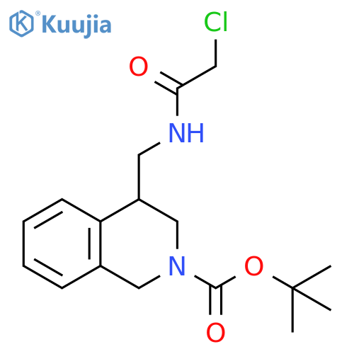 1,1-Dimethylethyl 4-[[(2-chloroacetyl)amino]methyl]-3,4-dihydro-2(1H)-isoquinolinecarboxylate structure