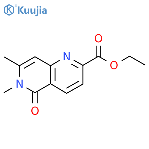 Ethyl 6,7-dimethyl-5-oxo-1,6-naphthyridine-2-carboxylate structure