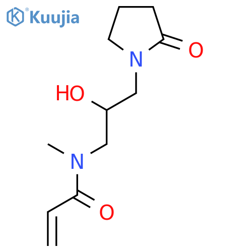N-2-hydroxy-3-(2-oxopyrrolidin-1-yl)propyl-N-methylprop-2-enamide structure