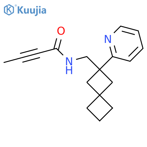 N-{2-(pyridin-2-yl)spiro3.3heptan-2-ylmethyl}but-2-ynamide structure