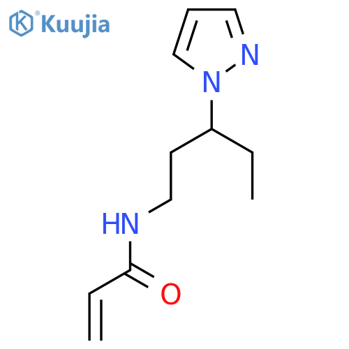 N-3-(1H-pyrazol-1-yl)pentylprop-2-enamide structure
