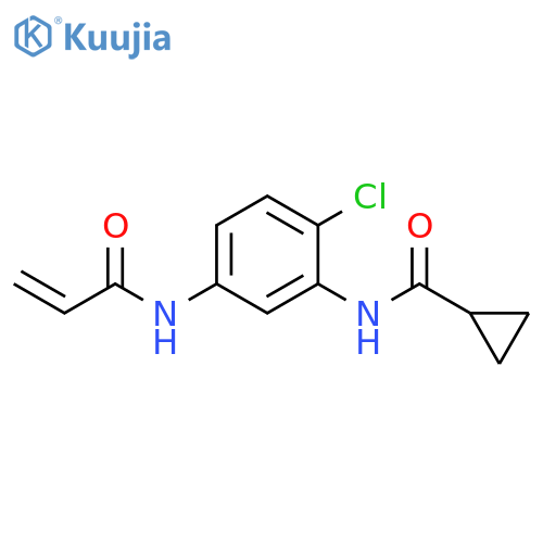 N-2-chloro-5-(prop-2-enamido)phenylcyclopropanecarboxamide structure