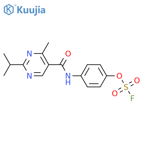 4-[4-Methyl-2-(propan-2-yl)pyrimidine-5-amido]phenyl sulfurofluoridate structure