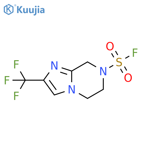 2-(trifluoromethyl)-5H,6H,7H,8H-imidazo1,2-apyrazine-7-sulfonyl fluoride structure